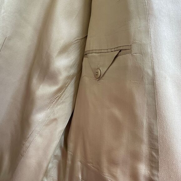 OSCAR DE LA RENTA 100% SILK BLAZER‎ IN CREAM - Picture 5 of 7